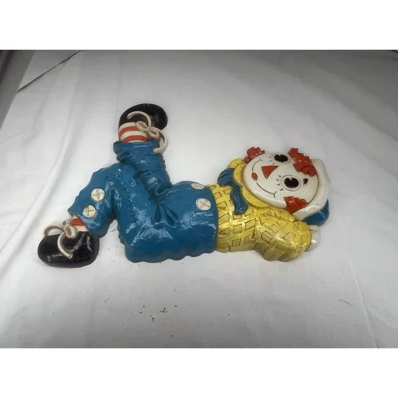 Set 2 Vintage 1977 Raggedy Ann And Andy Wall Hanging Decor Bobbs Merrill Co. 13" - Picture 9 of 14